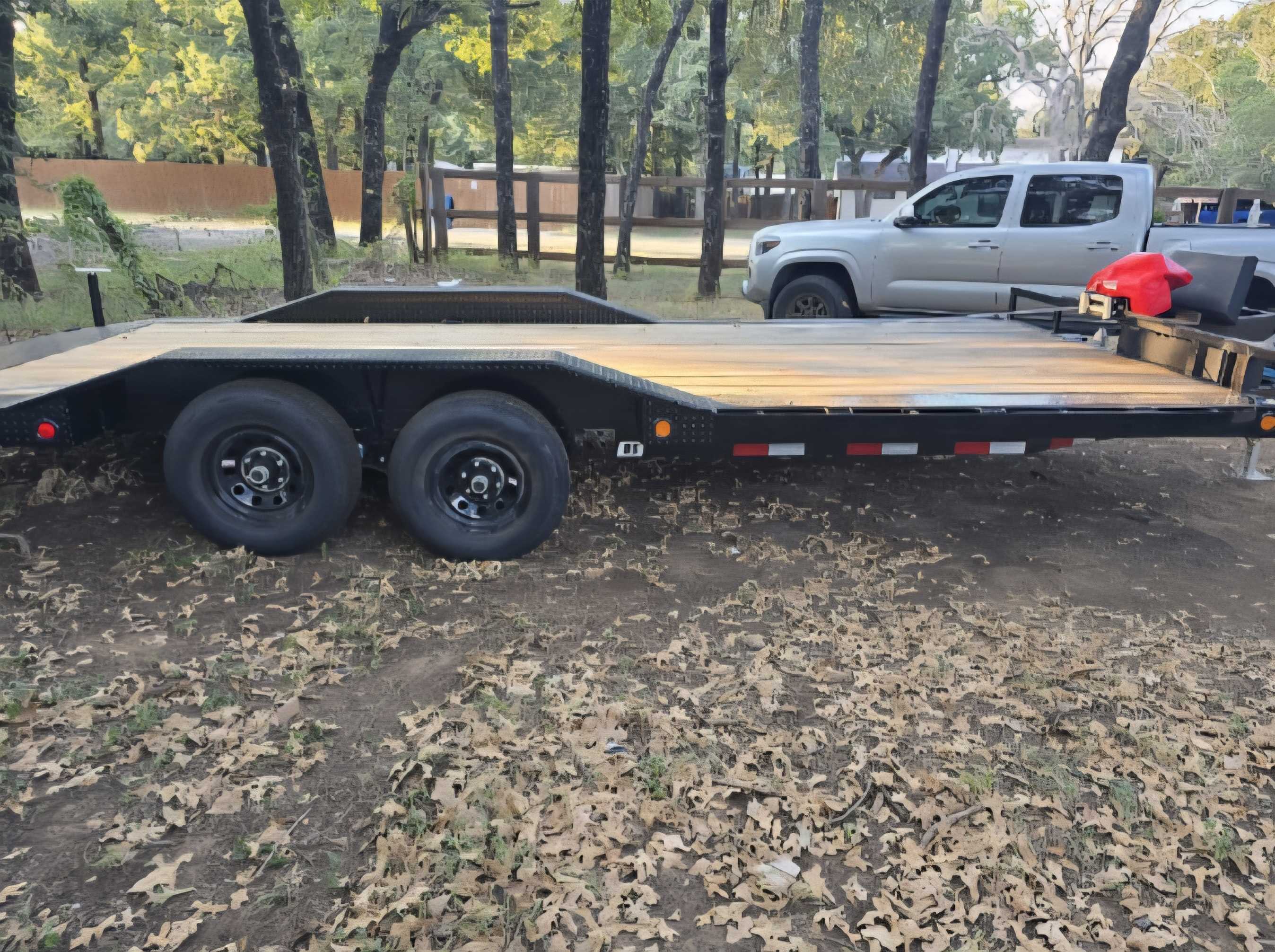 20ft Drive Over Fender Flatbed - Image 1